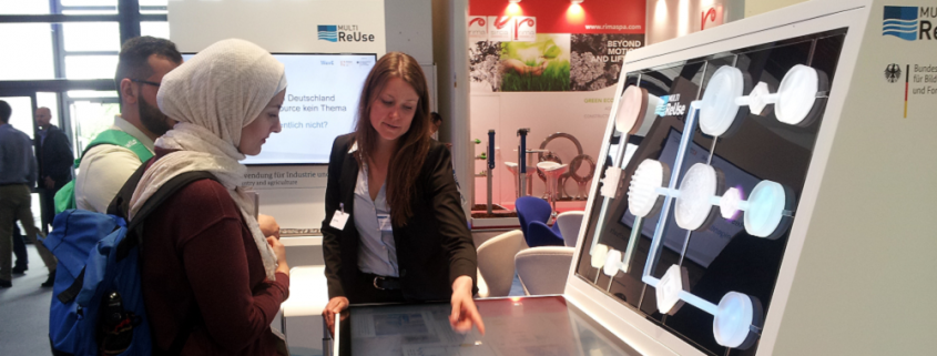 Präsentation des MULTI-ReUse Touchtables auf der IFAT 2018